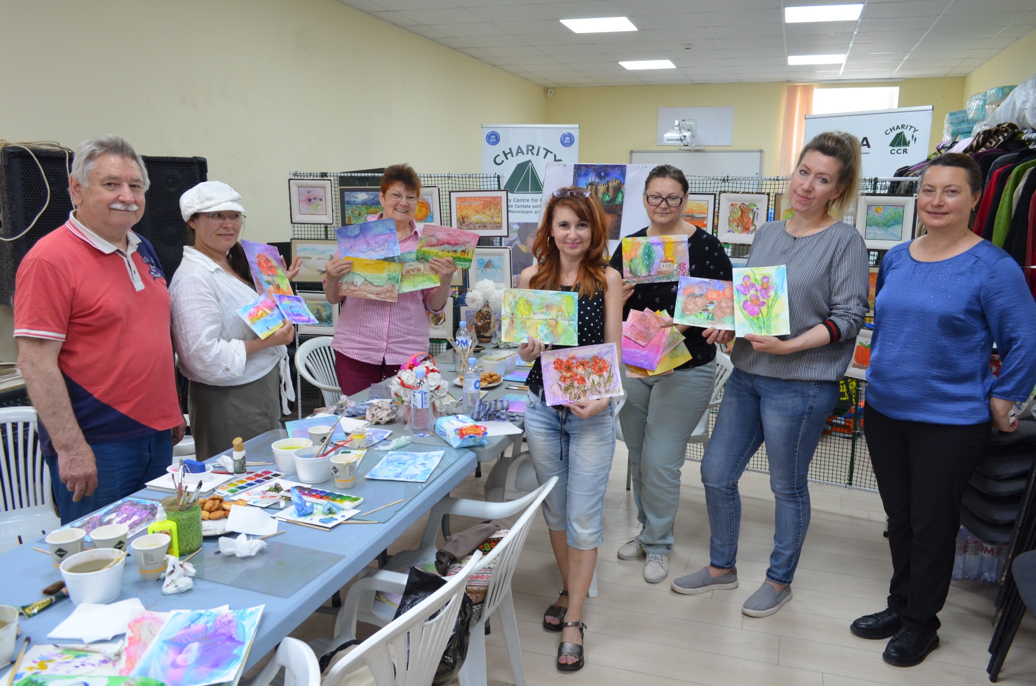 You are currently viewing Painting workshops in the framework of CCR-Mercy Corps partnership