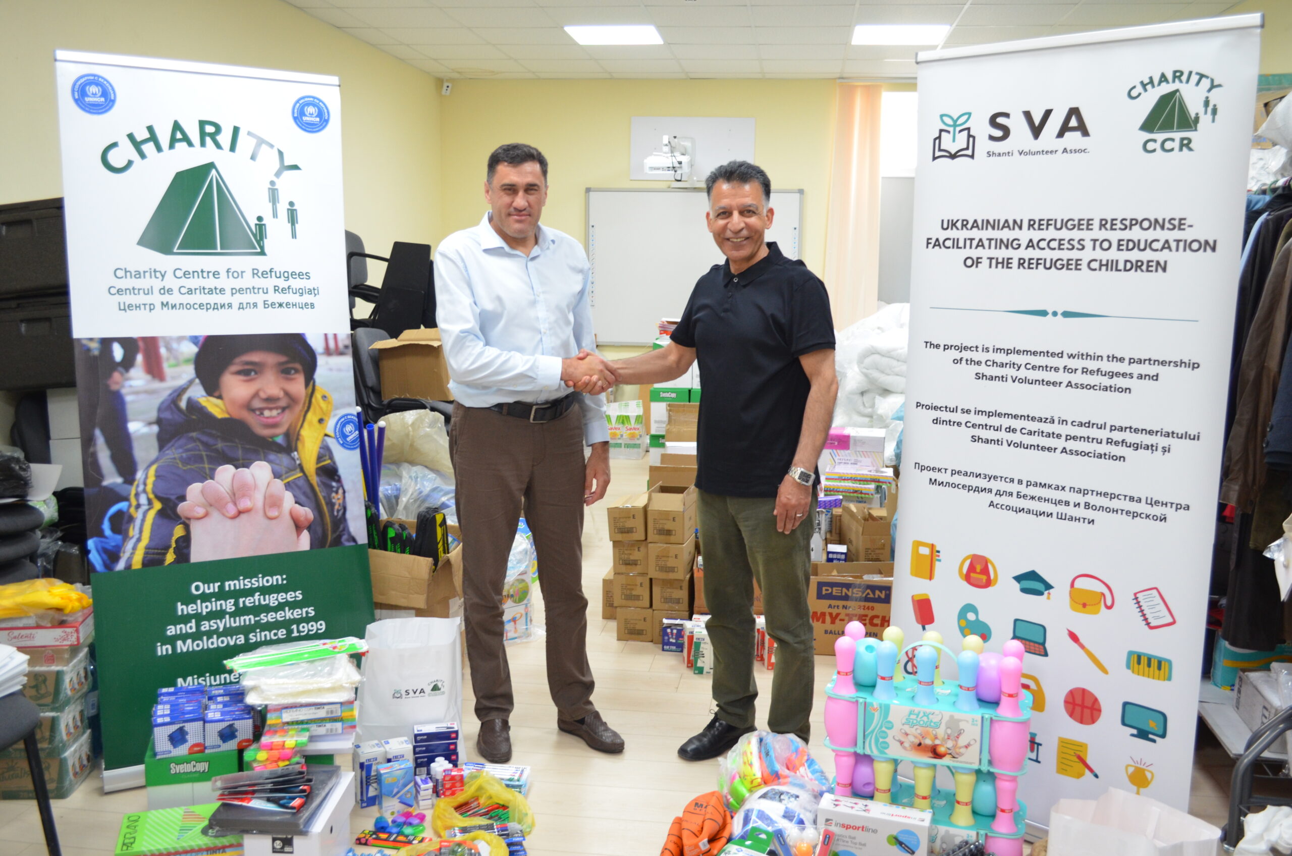 You are currently viewing CCR donated school and sports supplies to Causeni local authorities