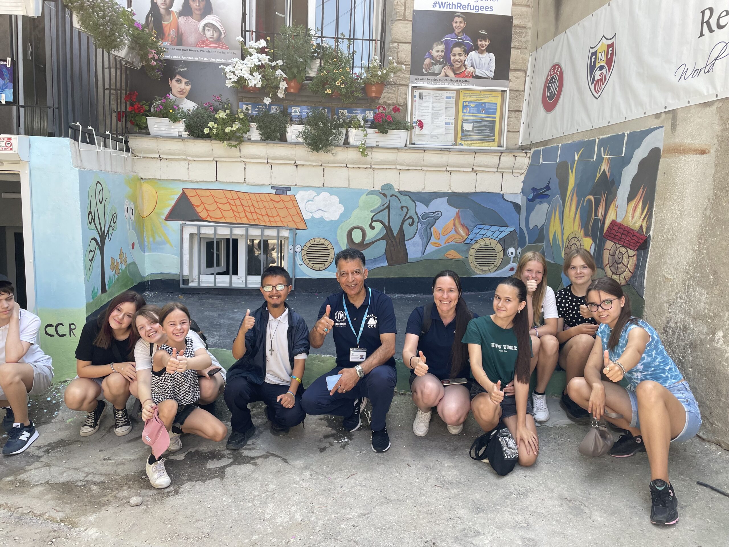 Read more about the article Artistic Connection: Richard’s Mural Adds Beauty to Summer Camp